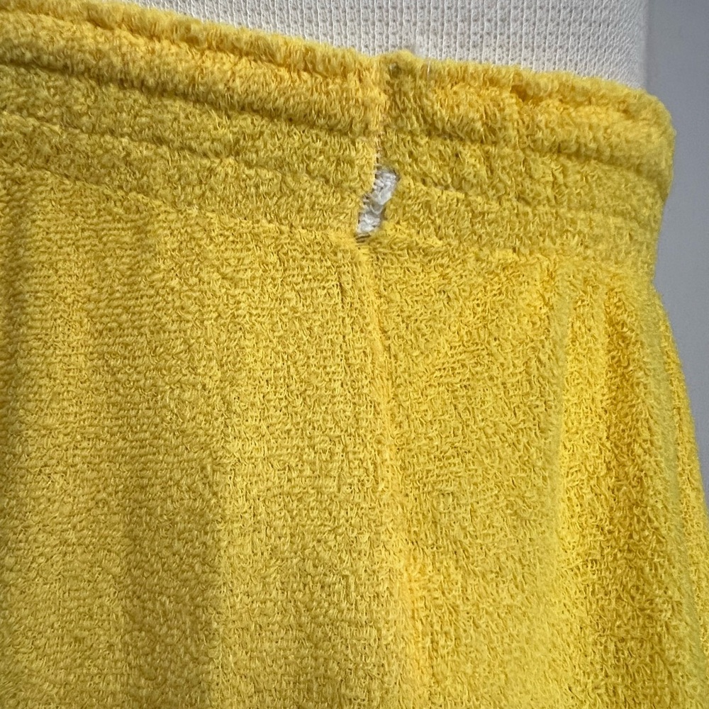 Vintage Rutledge Yellow Button Front Maxi Towel Dress Skirt Coverup - Picture 8 of 11